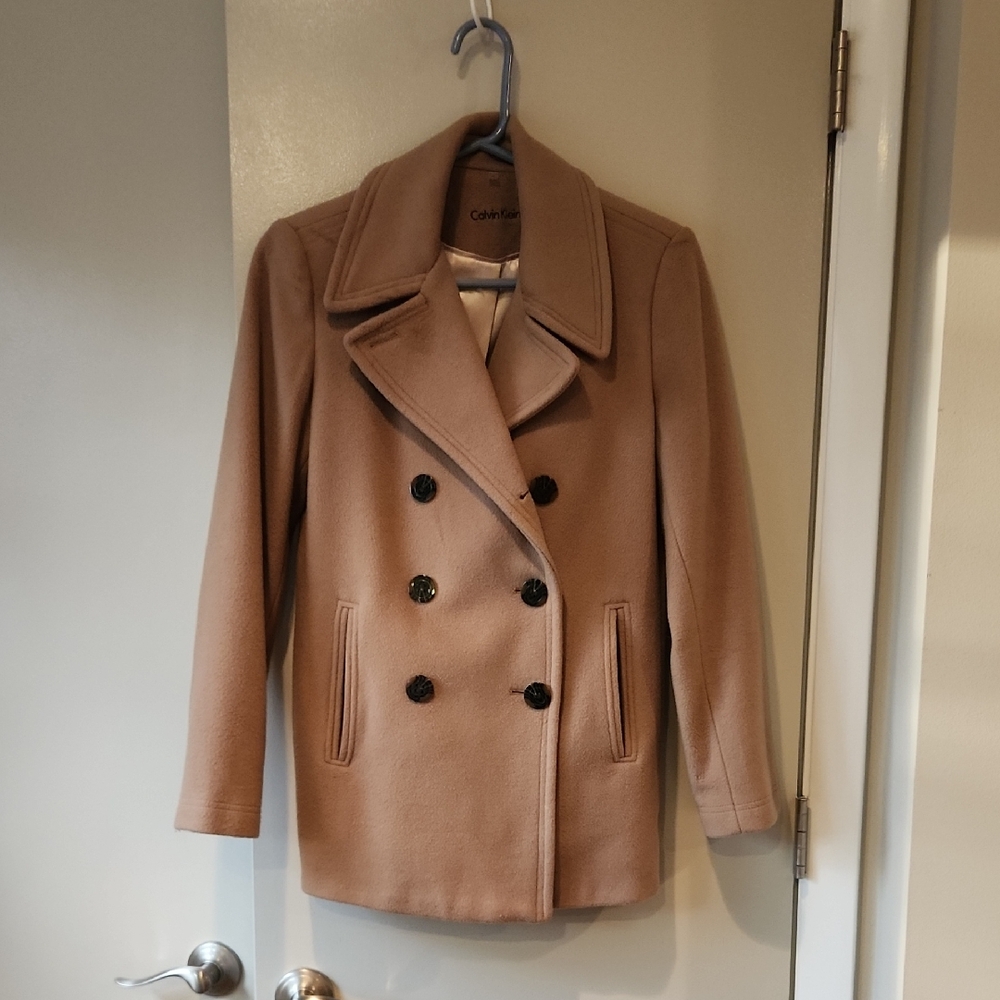 Calvin Klein Women's Camel Peacoat